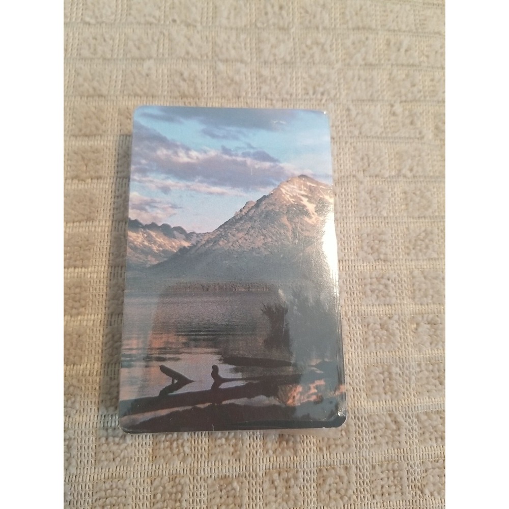 Vintage Mountain Lake Playing Cards Outdoor